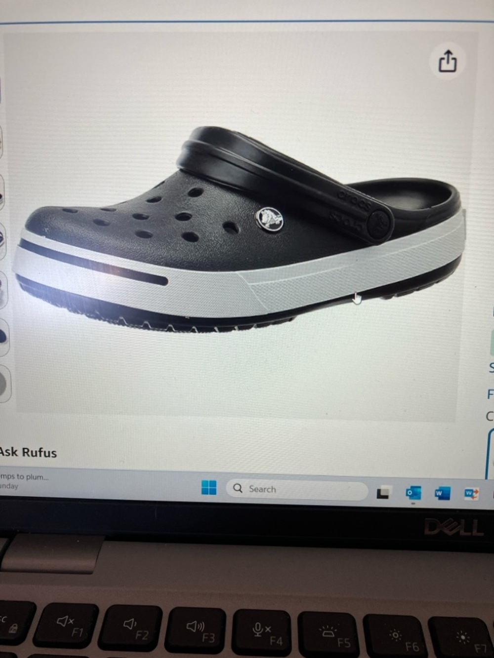 CROCS Unisex Adult crocband 2 Clogs Black 11 men/ 13 women